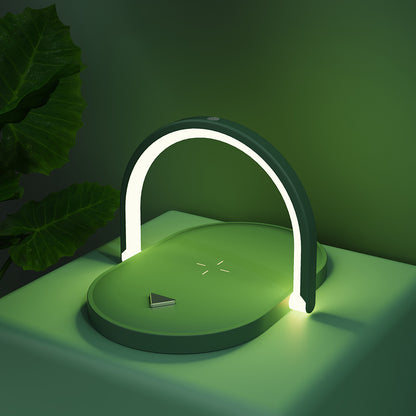 3 in 1 Foldable Wireless Charger Night Light Wireless Charging Station Stonego LED Reading Table Lamp 15W Fast Charging Light