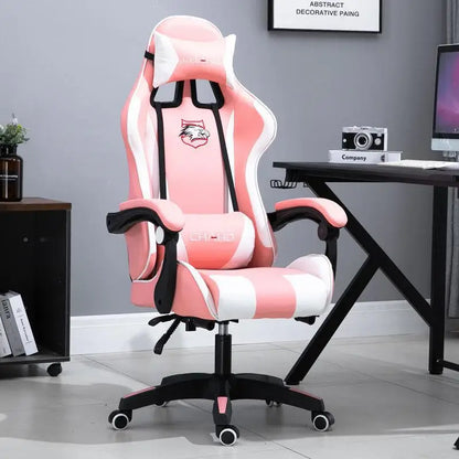 WCG Gaming Chair Office Latex Cushion Bluetooth Computer Chair High-Quality BOSS Chair Leather LOL Internet Anchor Racing Chair